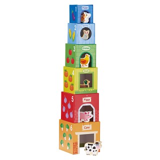 Stacking Cubes-6 Friends in Farm